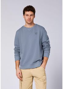 Sweatshirt Chiemsee "Regular Fit", Herren, Gr. S, grau (grisaille), Obermaterial: 88% Baumwolle, 12% Polyester, Rundhals, Sweatshirts Sweatshirt
