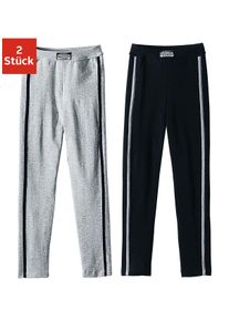 Lange Unterhose AUTHENTIC UNDERWEAR, M&auml;dchen, Gr. 152, schwarz, Jersey, Obermaterial: 95% Baumwolle, 5% Elasthan, unifarben, k&ouml;rpernah, Unterhosen Lange Unterhose, bequemer Gummizugbund, unifarben mit Kontrastbesatz