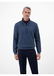 Sweatshirt Lerros "Troyer in hochwertiger Sweatqualit&auml;t", Herren, Gr. L, storm blau, 90% Baumwolle, 10% Polyester, Sweatshirts Sweatshirt, Hochwertige Qualit&auml;t f&uuml;r den Alltag, Regular Fit, Einfarbig