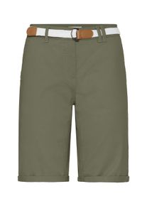 Bermudas oxmo "Bermudas OXChakira", Damen, Gr. 42, N-Gr, gr&uuml;n (dusty oliv), Obermaterial: 98% Baumwolle CO. 2% Elasthan EL., Hosen Bermudas