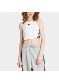 Tanktop adidas Sportswear "FUTURE ICONS 3-STREIFEN", Damen, Gr. XL, wei&szlig;, Obermaterial: 90% Baumwolle, 10% Elasthan, gestreift, Rundhals, Tops Tanktop