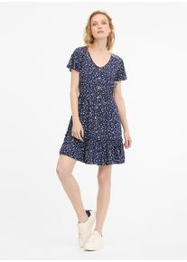 Sommerkleid Ragwear "THALASKA", Damen, Gr. XS (34), N-Gr, schwarz (midnight), Web, Obermaterial: 100% Viskose, gemustert, kniefrei, Rundhals, Kleider Sommerkleid