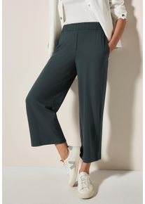 Culotte Cecil "Style Neele", Damen, Gr. XXL (46), L&auml;nge 26, gr&uuml;n (slate khaki), Jersey, Obermaterial: 95% Viskose, 5% Elasthan, unifarben, loose fit kn&ouml;chellang, Hosen Culotte, Sommerhose, weicher Viskosemix mit Stretchanteil