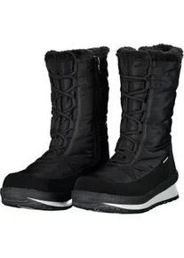 Winterboots CMP "HARMA WMN SNOW BOOT WP", Damen, Gr. 42, grau (nero), Leder, Textil, Schuhe Winterboots, Winterschuhe, Winterstiefel, Snowboots, wasserdicht