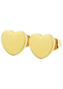 Adelia&acute;s Paar Ohrh&auml;nger ADELIA ́S "Damen Ohrstecker aus poliertem Edelstahl mit Herz", silber, Ohrringe, Damen, Damen, Edelstahl