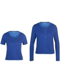 Twinset aus 100% SUPIMA&reg;-Baumwolle Peter Hahn blau, 48