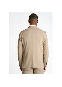 Anzug LINDBERGH "Anzug Modern Fit", Herren, Gr. 52, beige (sand mel), Obermaterial: 67% Polyester, 28% Viskose, 5% Elasthan; Futter: 98% Polyester, 2% Elasthan, unifarben, Anz&uuml;ge