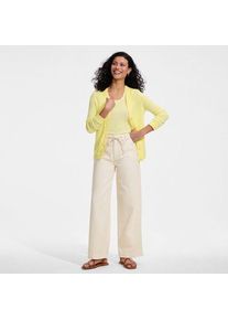 LANDS' END Soft Comfort weite Jeans im Leinenmix, Damen, size: regular, Gelb, by Lands' End