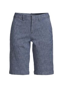 LANDS' END Chambray-Bermudas, Damen,  Blau, Elasthan/Baumwoll-Mischung, by Lands' End