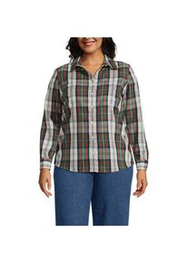 LANDS' END B&uuml;gelfreie Baumwoll-Bluse, Damen,  Wei&szlig;, Baumwolle, by Lands' End