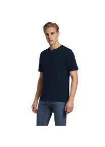 LANDS' END Super-T Kurzarm-Shirt, Classic Fit, Herren,  Blau, Baumwolle, by Lands' End