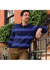 LANDS' END Rugby-Pullover, Herren,  Blau, Baumwolle, by Lands' End