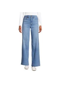 LANDS' END Recover Jeans High Waist mit weitem Bein, Damen,  Blau, by Lands' End