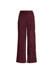 LANDS' END Stretchcord-Hose mit weitem Bein f&uuml;r Damen, Damen, size: regular, Rot, Polyester/Polyester-Mischung, by Lands' End