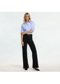 LANDS' END Feincord-Schlaghose High Waist, Damen,  Schwarz, by Lands' End