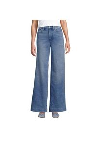 LANDS' END Recover Jeans High Waist mit weitem Bein, Damen,  Blau, by Lands' End