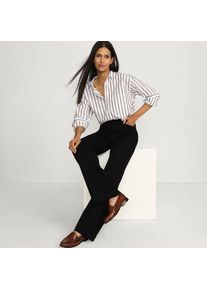 LANDS' END Jeans High Waist mit weitem Bein Farbig, Damen,  Schwarz, Baumwoll-Mischung/Polyester-Mischung, by Lands' End