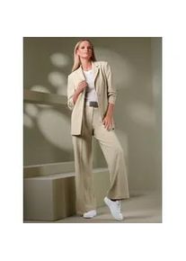 Jackenblazer Heine "Blazer", Herren, Gr. 48, beige, meliert, 94% Polyester, 6% Elasthan, Blazer