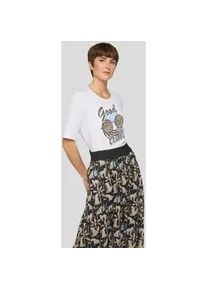 Print-Shirt Rabe "T-Shirt", Damen, Gr. 42, wei&szlig;, 95%Baumwolle, 5%Elasthan, unifarben, gerade, Shirts