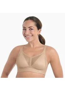 Sport-BH Anita ACTIVE "Air Control Deltapad", Damen, Gr. 80, Cup B, desert, Netz, Obermaterial: 49% Polyamid, 39% Polyester, 12% Elasthan, Basic, regular fit, BHs Sport-BH, doppellagige Cups, gepolsterte Tr&auml;ger, mit Print, feminin, weich