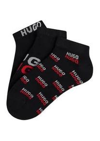 Sneakersocken HUGO UNDERWEAR, Herren, Gr. 43-46, schwarz 001, Baumwollmischung, normal, Socken Sneakersocken