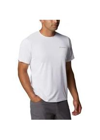Funktionsshirt Columbia, Herren, Gr. S (46), wei&szlig;, Obermaterial: 100% Polyester, Shirts Funktionsshirt, leichtes Material, feuchtigkeitstransportierendes Gewebe