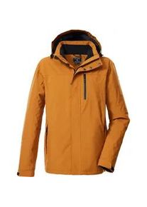 Funktionsjacke Killtec "KOW 90 MN JCKT", Herren, Gr. 3XL, cognac, Obermaterial: 100% Polyester;Futter: 100% Polyester;F&uuml;llung: 100% Polyester, Jacken Funktionsjacke, Wasser- und winddicht, atmungsaktiv, abnehmbare Kapuze, viele Taschen