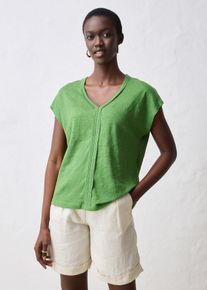 bonprix Shirt aus reinem Leinen, gr&uuml;n, Gr.48/50 (XL), weites, Sommerliches Premium Shirt aus Leinen, aus Leinen