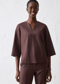 bonprix Tunika mit Wolle, braun, Gr.36, zeitlose Premium Tunika mit Woll-Anteil, aus Wolle