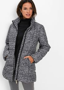 bonprix Long-Steppjacke, schwarz, Gr.54, Schicke Long-Steppjacke mit Stehkragen