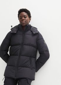 bonprix Wasserabweisende Funktions-Jacke, schwarz, Gr.52, wasserabweisende, weit geschnittende Steppjacke mit isolierender W&auml;rmetechnologie und Rei&szlig;verschlusstaschen, extra dick wattiert, aus BIONIC-FINISH&reg; ECO