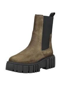 Marc O'Polo Stiefelette MARC O'POLO "Marc O'Polo Stiefelette Veloursleder/Textil", Damen, Gr. 40, olive, Textil, Veloursleder, Schuhe Stiefelette