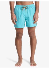 Badeshorts Quiksilver "EVERYDAY VOLLEY 15", Herren, Gr. XXL (56), N-Gr, aqua, Web, Polyester, kontrastfarbene Details, unifarben, Badehosen Badeshorts, sportliche Schnittform, f&uuml;r Erwachsene, schnelltrocknendes Material
