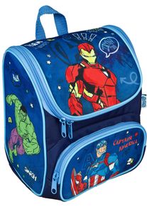 Vorschulranzen Scooli "Cutie", Jungen, Gr. B/H/T: 21cm x 23cm x 13cm, bunt (avengers), Polyester, gemustert, Rucks&auml;cke Vorschulranzen