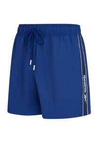 Badeshorts Reebok "Tanner", Herren, Gr. S, N-Gr, classic cobalt, Microfaser, Obermaterial: 100% Polyamid, Badehosen Badeshorts, mit seitlichen Taschen und Logoschriftzug