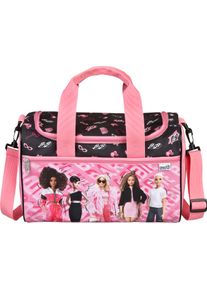 Sporttasche Scooli "Jurassic World", M&auml;dchen, Gr. B/H/T: 35cm x 23cm x 16cm, rosa (barbie), Polyester, bedruckt, Taschen Sporttasche