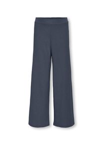 Jerseyhose KIDS Only "KOGNELLA PANT JRS", M&auml;dchen, Gr. 134, N-Gr, blau (ombre blau), Jersey, Obermaterial: 65% Polyester, 30% Viskose, 5% Elasthan, unifarben, relaxed fit kn&ouml;chellang, Hosen Jerseyhose
