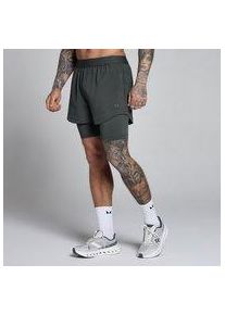 Myprotein MP Herren Hybrid 5 2-in-1 Shorts - Schwarz Verwaschen - XS