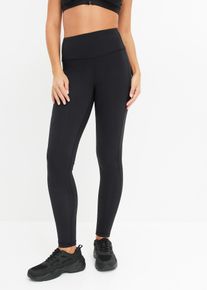 bonprix Komfort Sport-Leggings mit Handytasche schnelltrocknend, schwarz, Gr.48/50 (XL), Sport-Leggings mit hohem Bund und praktischer Handytasche, Quick Dry