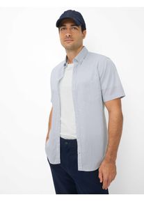 Brax Herren Hemd Style DAN cove, Blau, Gr. L