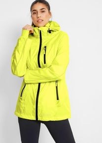 bonprix wasserabweisende reflektierende Funktions-Jacke, gelb, Gr.56, Neon Funktions-Jacke mit vielen Rei&szlig;verschlusstaschen, bequem geschnitten