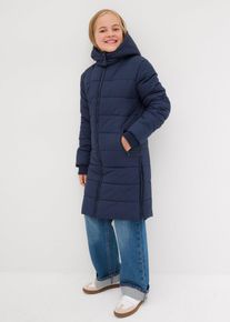 bonprix Steppmantel mit abnehmbarer Kapuze, blau, Gr.176/182, Winterlicher M&auml;dchen Mantel mit Steppung und Rei&szlig;verschlusstaschen