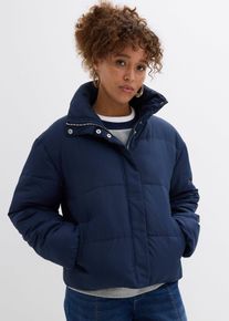 bonprix Steppjacke mit Stehkragen, blau, Gr.42, Wattierte Steppjacke mit Stehkragen