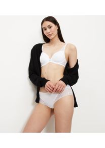 B&uuml;gel-BH Triumph "Amourette Spotlight WHP X", Damen, Gr. 80, Cup B, wei&szlig;, Microtouch, Obermaterial: 49% Polyamid, 34% Polyester, 17% Elasthan, unifarben, BHs B&uuml;gel-BH, florales Spitzen-Design, leichte Polsterung, formende B&uuml;gel