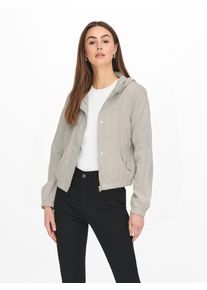 Jacqueline de Yong Outdoorjacke JDY "JDYHAZEN SHINE JACKET OTW YFM NOOS", Damen, Gr. M, moonbeam print:wei&szlig;, moonbeam hood lining, Web, Obermaterial: 88% Polyester, 12% Polyamid, unifarben, regular fit normal, Jacken Outdoorjacke