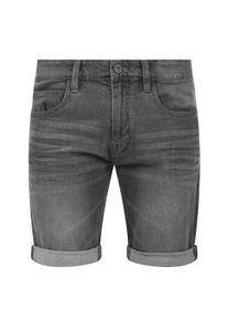 Jeansshorts INDICODE "Jeansshorts IDQuentin", Herren, Gr. XL, N-Gr, grau (light grau), Web, Obermaterial: 98% Baumwolle CO. 2% Elasthan EL., unifarben, Basic, regular fit kurz, Jeans Jeansshorts