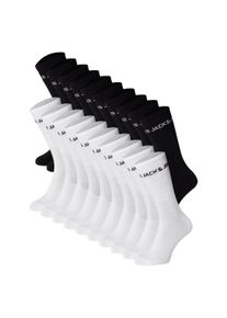 Jack & Jones Kurzsocken JACK & JONES "Socken JACREGEN TENNIS SOCKS 20 PACK JNR LN 20er Pack", M&auml;dchen, Gr. 38-43, bunt (schwarz, wei&szlig;), Obermaterial: 50% Baumwolle CO recyc.. 44% Polyester PES. 5% Elasthan EL. 1% Nylon NY., Socken Kurzsocken