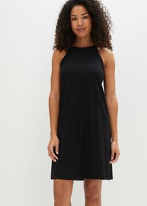 Jerseykleid bonprix, Damen, Gr. 56/58 (XXXL), N-Gr, schwarz, Jersey, Obermaterial: 95% Lyocell (TENCEL&trade;), 5% Elasthan, A-Linie, Kleider Jerseykleid, f&uuml;r warme Tage, aus Lyocell und Elasthan, in A-Linie, &auml;rmellos