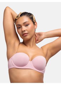 Balconette-BH Dorina "Michelle", Damen, Gr. 75, Cup A, pink, Microtouch, Obermaterial: 64% Polyamid, 26% Polyester, 10% Elasthan, unifarben, bequem, BHs Balconette-BH, mit vorgeformten Cups, abnehmbare Tr&auml;ger