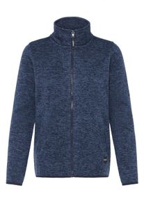 Fleecejacke oxmo "Fleecejacke OXELFE", Damen, Gr. XS, blau (marineblaus), Obermaterial: 100% Polyester PES., Jacken Fleecejacke